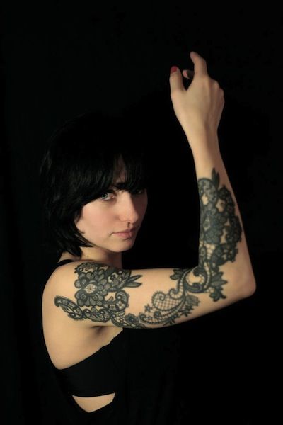 black lace by dodie lyon france sleeve tattoos for women black lace by dodie lyon france sleeve tattoos for women