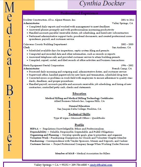sample resumes