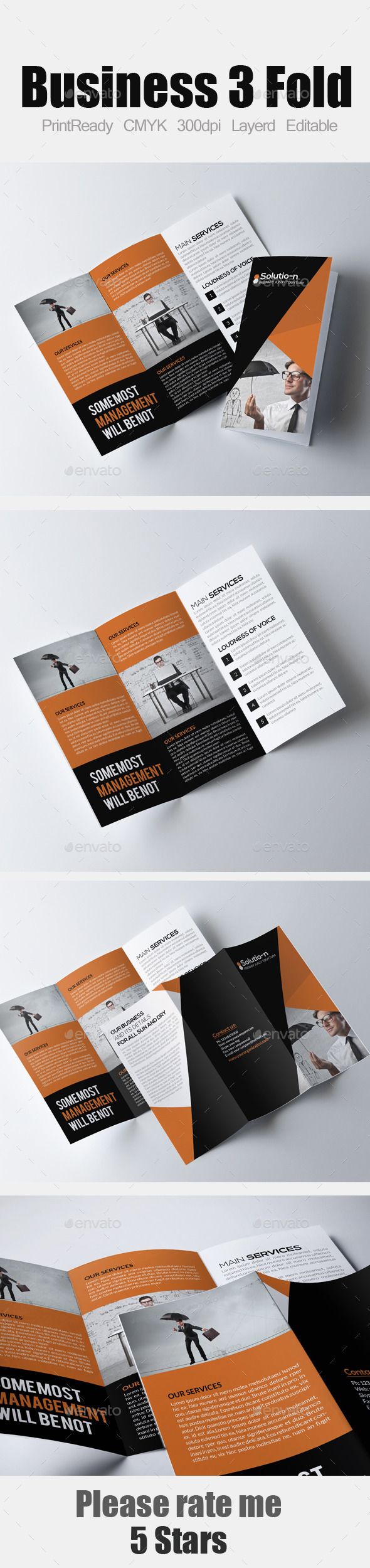 trifold business card template