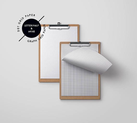 For the paper lover who loves to journal or keep track of their habits, this bundle of grid line paper and dot grid paper is perfect for all your paper needs! Both the graph grid and dot grids are in black against a white background and comes in A4, A5, Letter and Half Letter sizes.