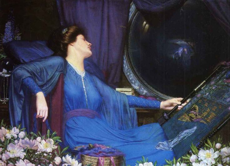 Image result for I am half sick of shadows" said the Lady of Shalott (1913) Sidney Meteyard