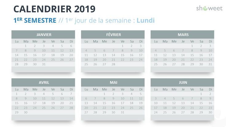 Calendrier 2019 pour PowerPoint (Français) Calendar template Calendrier 2019 pour PowerPoint (Français) Calendar template