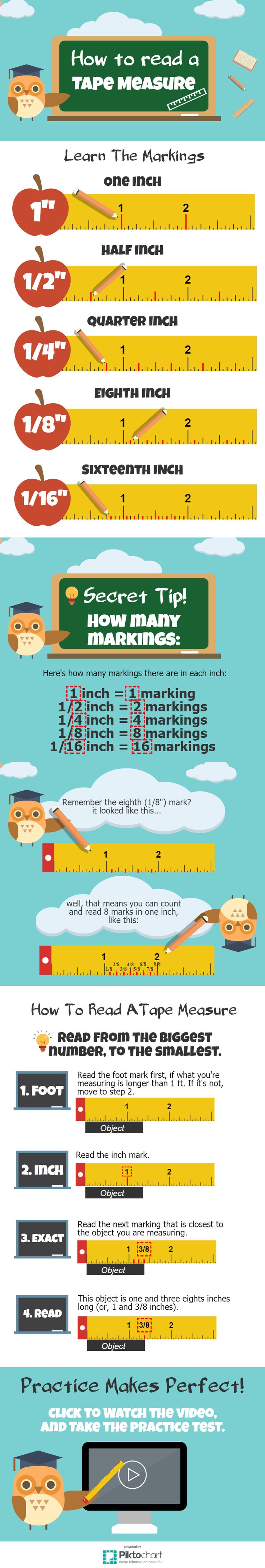 worksheet Reading A Tape Measure 7 best reading a tape measure images on pinterest learn how to read well teach you markings fractions give quiz t