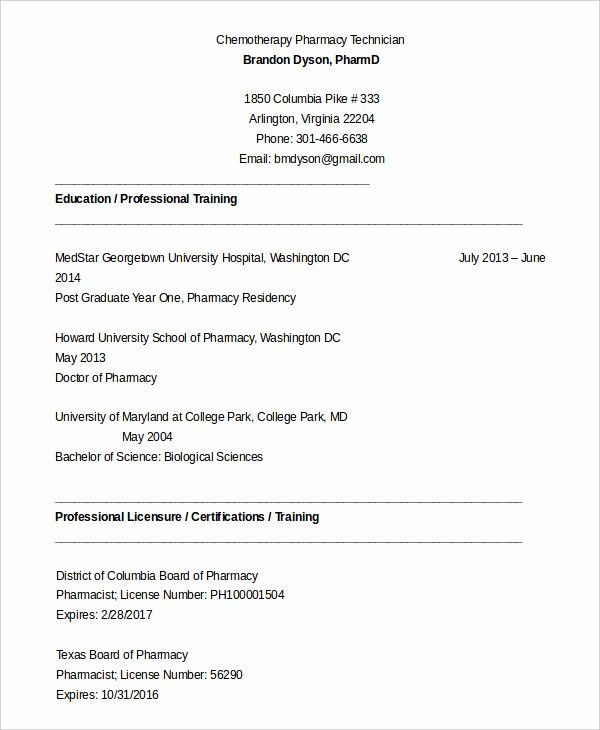 Pharmacy Tech Resume Samples Best Of Pharmacist Resume Template 6 Free Word Pdf Document Resume Examples Cover Letter For Resume Resume
