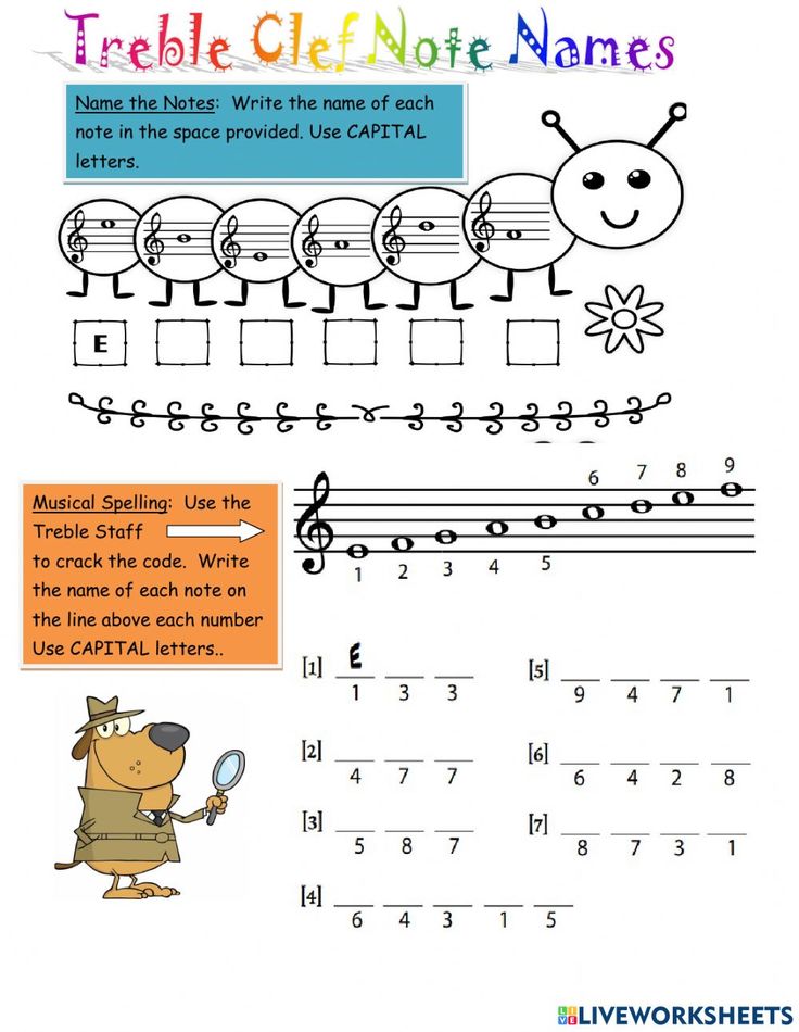 Treble Clef Notes Worksheet Worksheets Super teacher worksheets Treble Clef Notes Worksheet Worksheets Super teacher worksheets