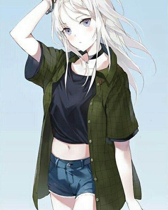 Messy anime girl