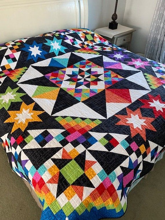 Handmade Quilt King Size fabulous' Designed by - Etsy in 2022 | Handmade quilts, Bright quilts, Quilts Handmade Quilt King Size fabulous' Designed by - Etsy in 2022 | Handmade quilts, Bright quilts, Quilts