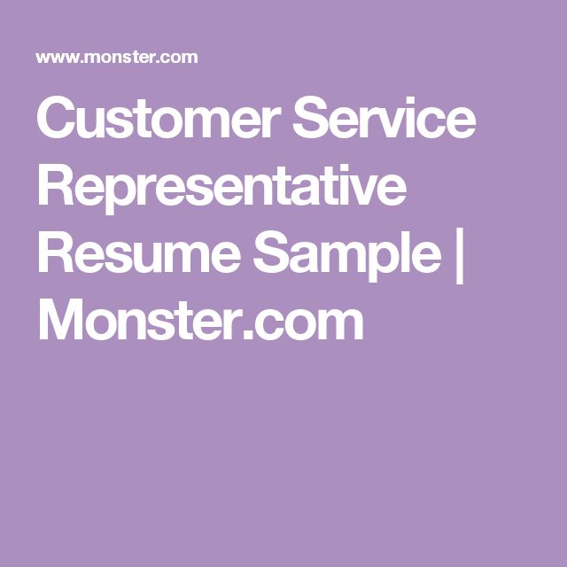 10 best cv images on Pinterest Customer service, Career and - resume samples for customer service representative 10 best cv images on Pinterest Customer service, Career and - resume samples for customer service representative