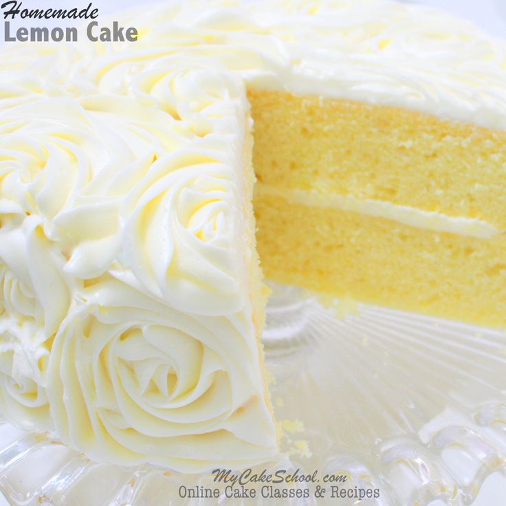 Lemon Cake With Lemon Curd And Buttercream Frosting Lemon Cake With Lemon Curd And Buttercream Frosting