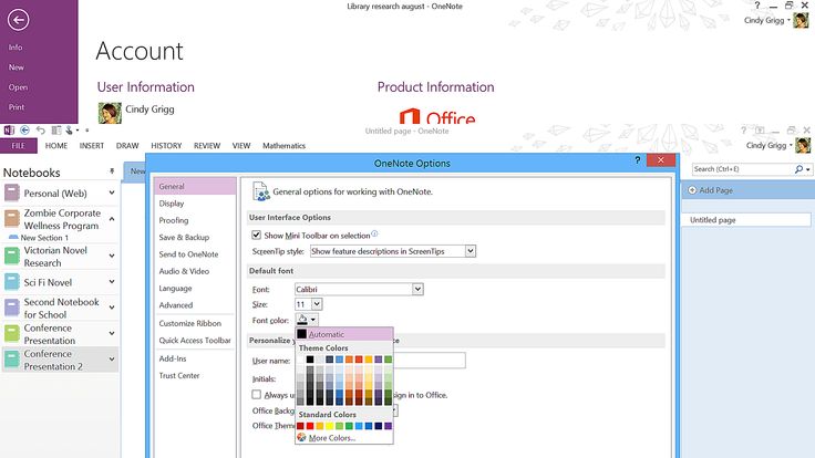 OneNote helps you get a lot done but also features several settings you can customize to maximize user experience.