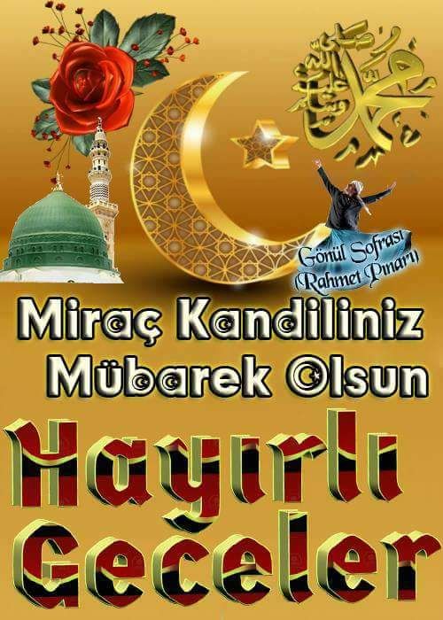 Miraç kandili sözleri resimli Mesajlar, Güzel söz, Dualar