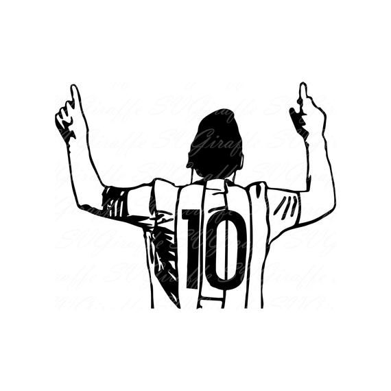 Lionel Messi Svg Dxf Png Pdf Jpg Files Messi Vector File Lionel Messi Cricut File Messi Sillou Tatuaje De Messi Fotos A Lapiz Dibujos De Futbol