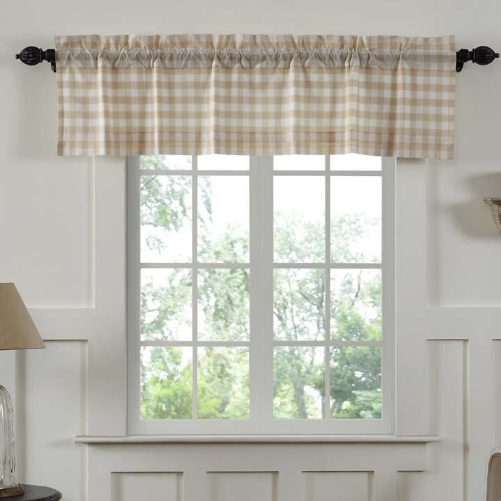 Caulder Plaid Cotton Tailored Window Valance In 2021 Country Curtains Caulder Plaid Cotton Tailored Window, Long Kitchen Curtains
