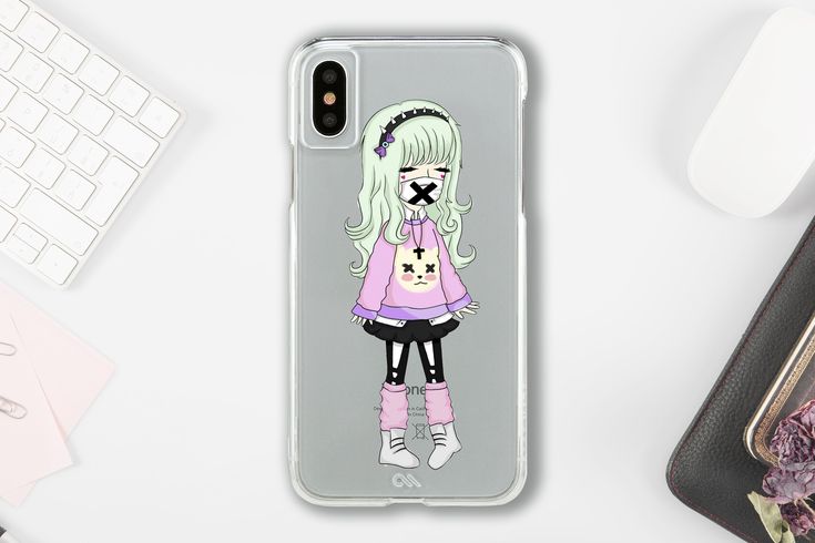 Pastel goth anime phone case - Creepy cute samsung s9 case - iphone x case - pix...