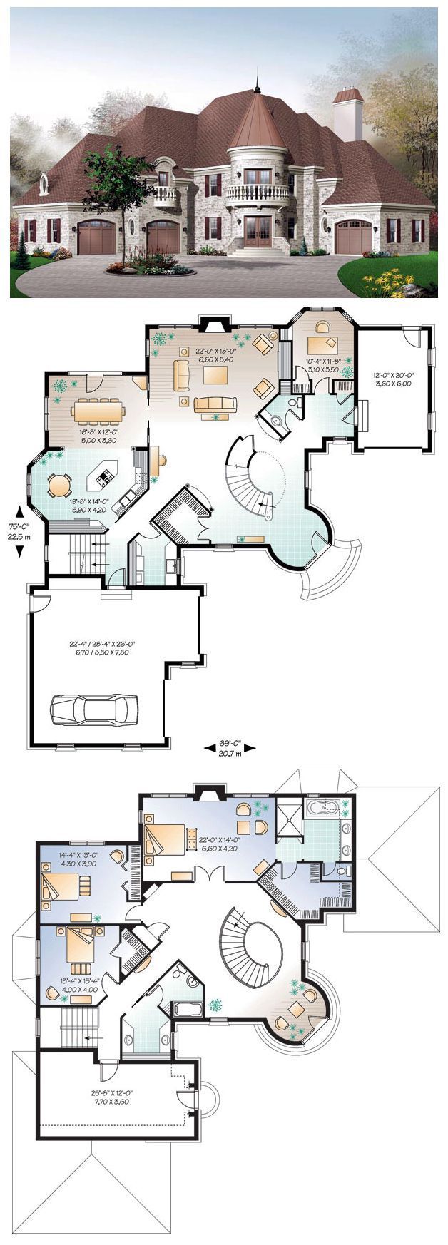 60 Beautiful Small Cottage House Exterior Ideas Cottage House Exterior Turret House Plans Carriage House Plans