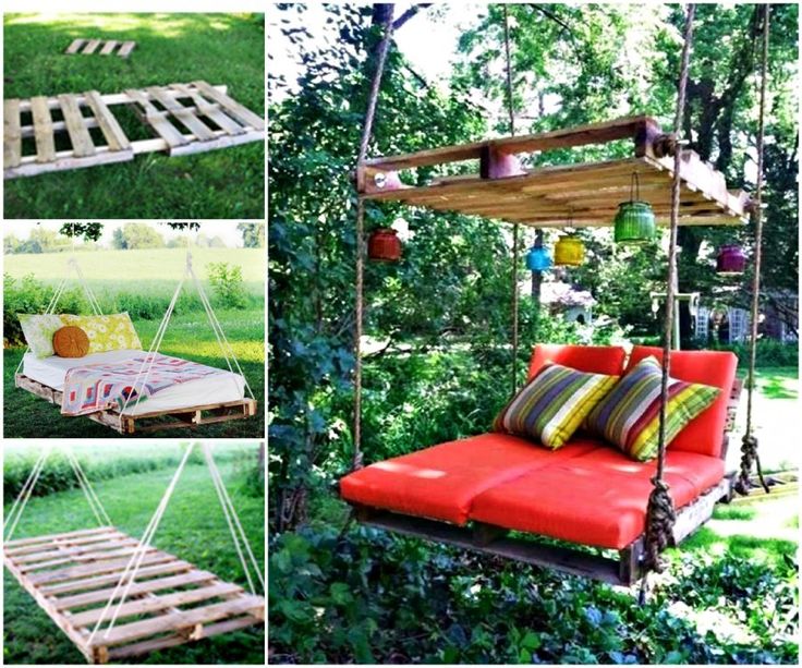 Pin on Furniture Pallet Patio Swing