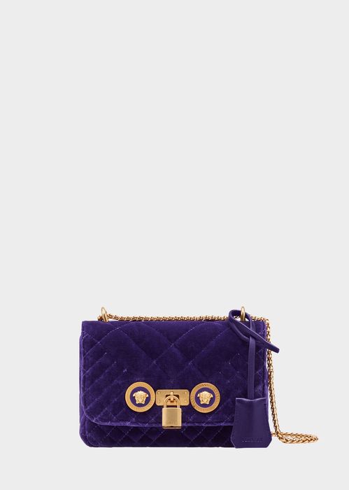Small Quilted Velvet Icon Shoulder Bag for Women | Official Website