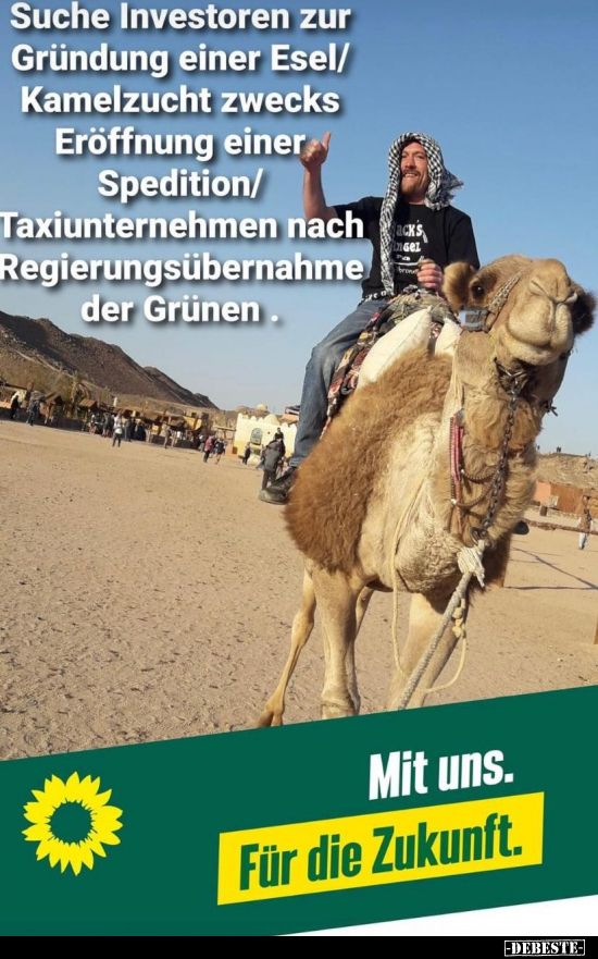 Suche Investoren zur Gründung einer Esel/Kamelzucht.. Zitate lustig