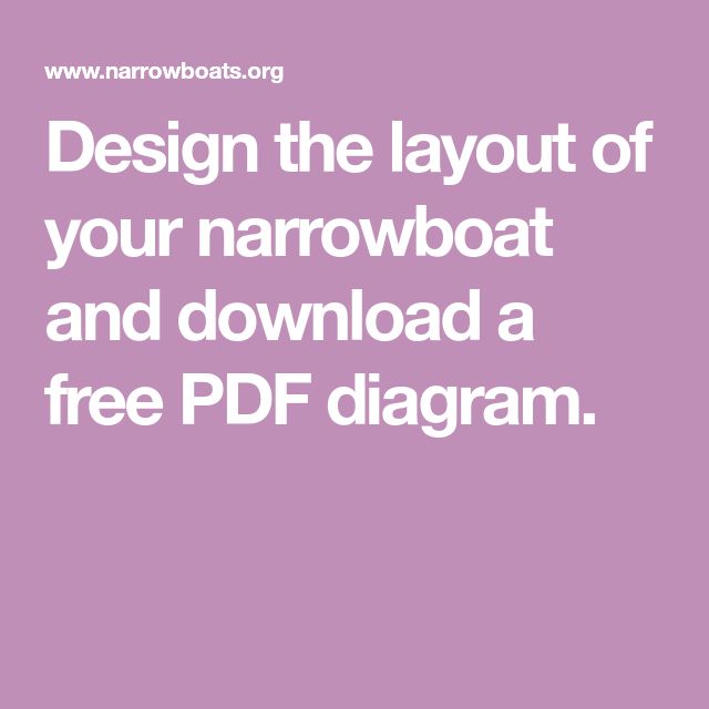 Design Your Narrowboat Layout and Get a Free PDF Diagram