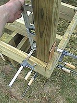 how to notch corner deck post how to notch corner deck post