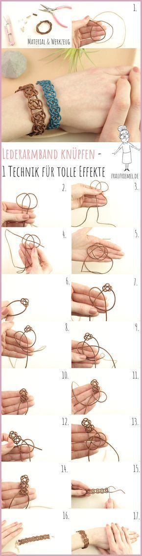 Lederarmband knüpfen leichtgemacht Lederarmband knüpfen leichtgemacht
