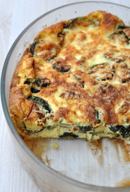 Flan de courgettes au basilic