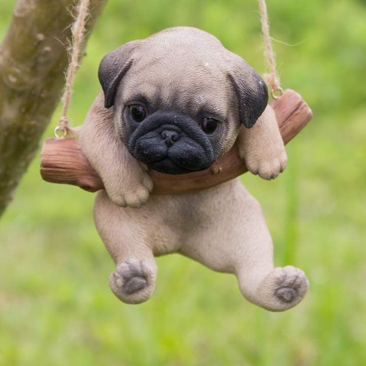 Hanging Pug Puppy Statue Cute Dogs Puppies Bulldog Puppies