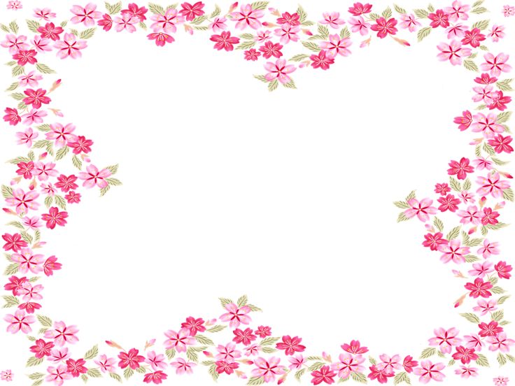 floral borders for word
