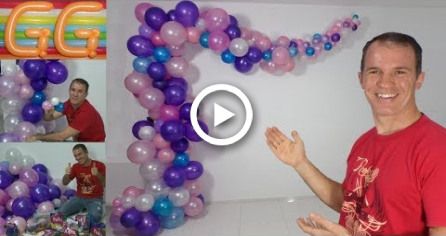 Como Hacer Un Arco De Globos Arco Organico De Globos Decoracion Con Globos Arco De Globos Arco De Globos Facil Hacer Arcos
