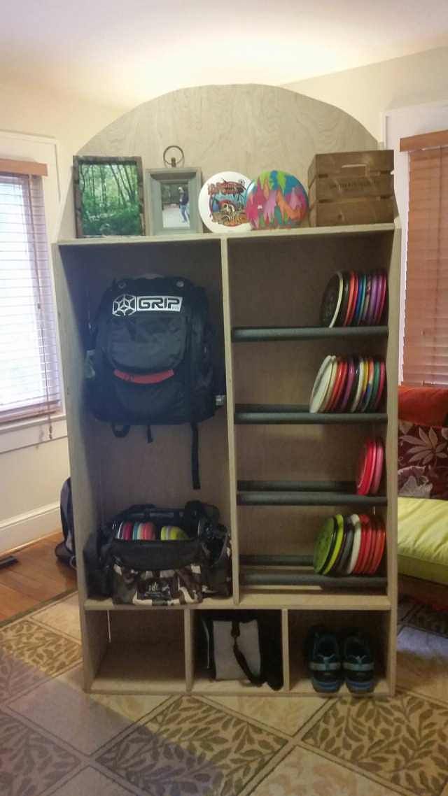 pvc disc golf rack