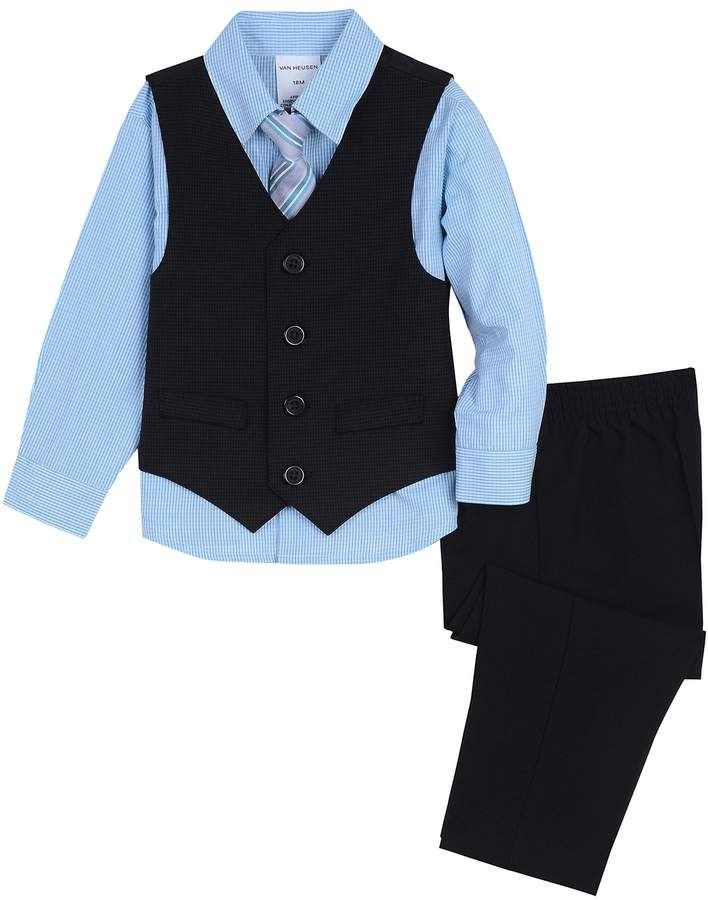 Van Heusen Baby Boys Four Piece Suspender Set