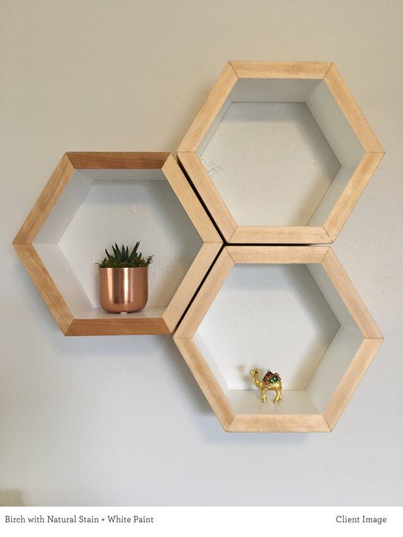 Hexagon Shelves Hexagon Floating Shelves Honeycomb Shelves