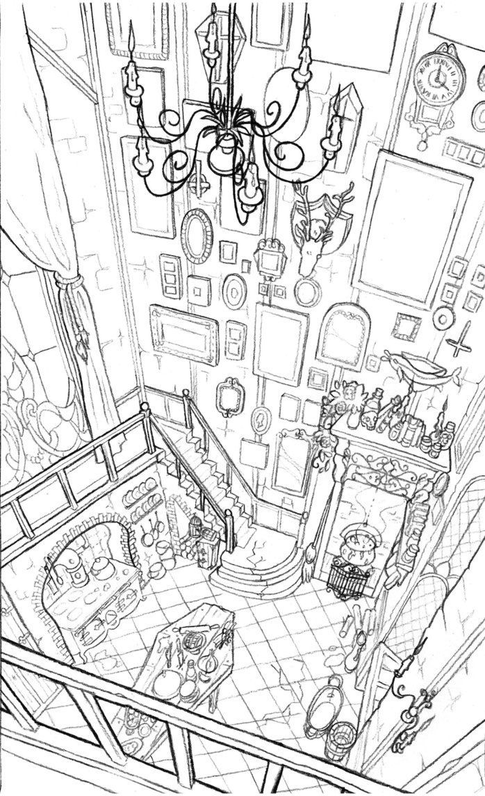 Morticia Addams Kitchen Buscar Con Google Perspective Art Art