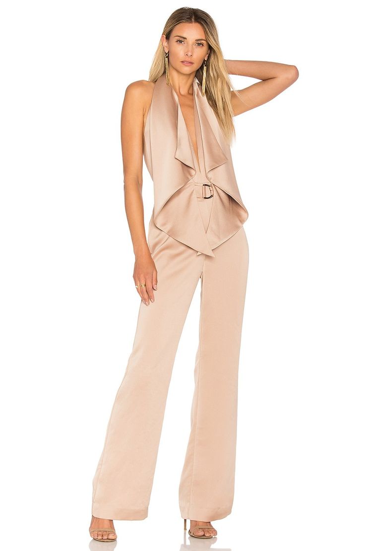 Misha Collection Bailey Jumpsuit in Warm Taupe REVOLVE Jumpsuit