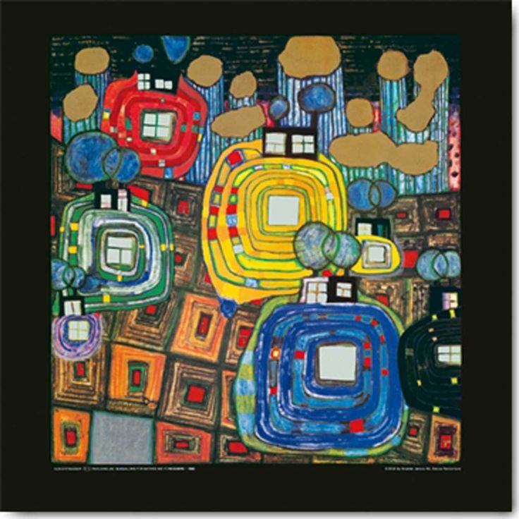 Hundertwasser art, Friedensreich hundertwasser, Hundertwasser