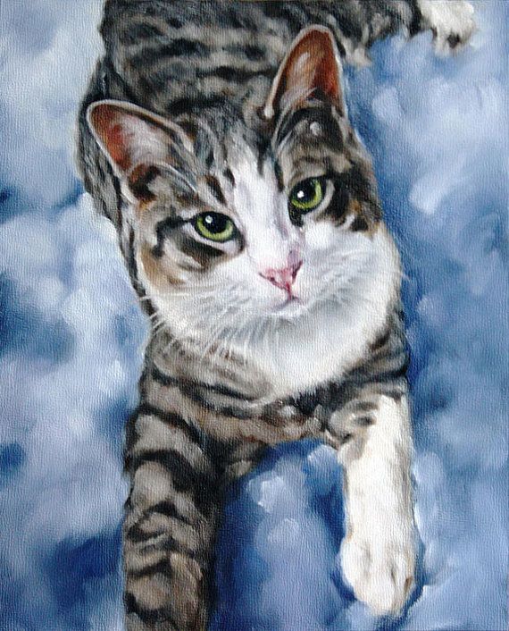 Watercolor painting of your catwatercolor pet portraitspainting from your photo cat portraitpaint your cat cat artwork custom cat