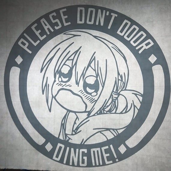 Chitoge Kirisaki Nisekoi Decal Vinyl Sticker Anime Car Sticker Warning Cute Windshield Window Door Ding