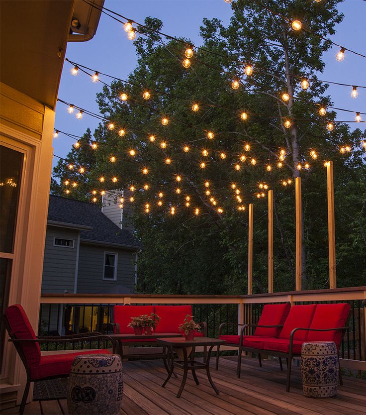 8 Best Outdoor Living Images On Pinterest Backyard Patio Guide For How To Hang Patio Lights And Outdoor Lighting Design Ideas