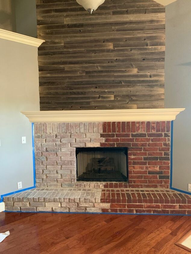 Pin on Brick fireplace makeover