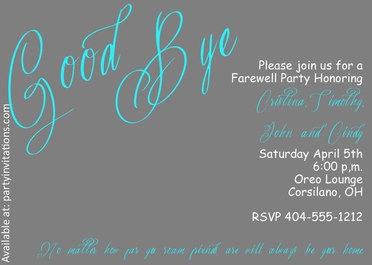 42 best farewell going away invitations images on Pinterest - farewell invitation template 42 best farewell going away invitations images on Pinterest - farewell invitation template