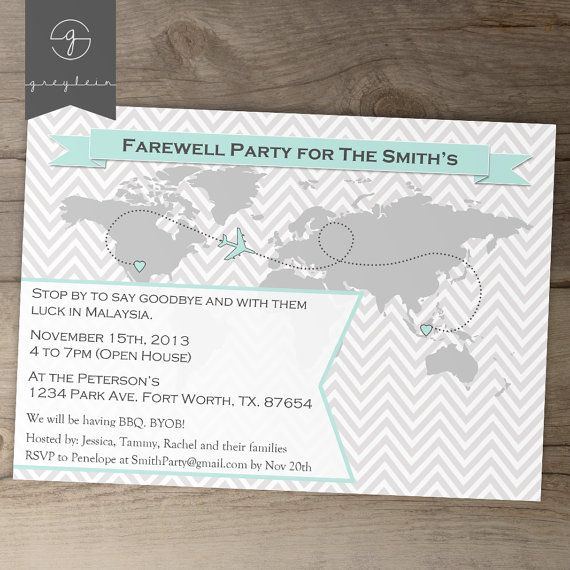 going away party invitations