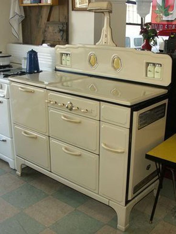 30 Perfect Antique Kitchen Stoves Ideas Match With Rustic Style