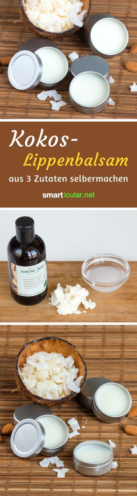Spröde, rissige Lippen werden wieder weich und zart mit diesem selbst gemachten...