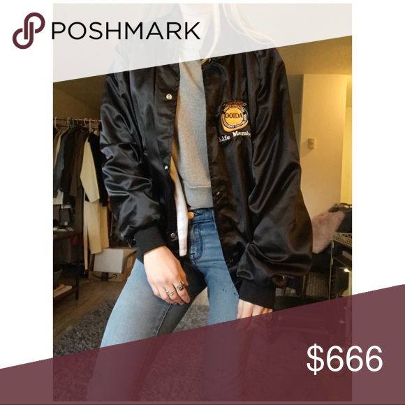 80's VTG // Satin Trucker Bomber PLEASE READ FAQ BEFORE ASKING QUESTIONS/ PURCHA...