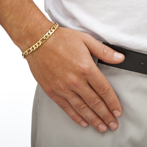 Overstock Com Online Shopping Bedding Furniture Electronics Jewelry Clothing More In 2021 Mens Bracelet Gold Jewelry Mens Gold Bracelets Man Gold Bracelet Design