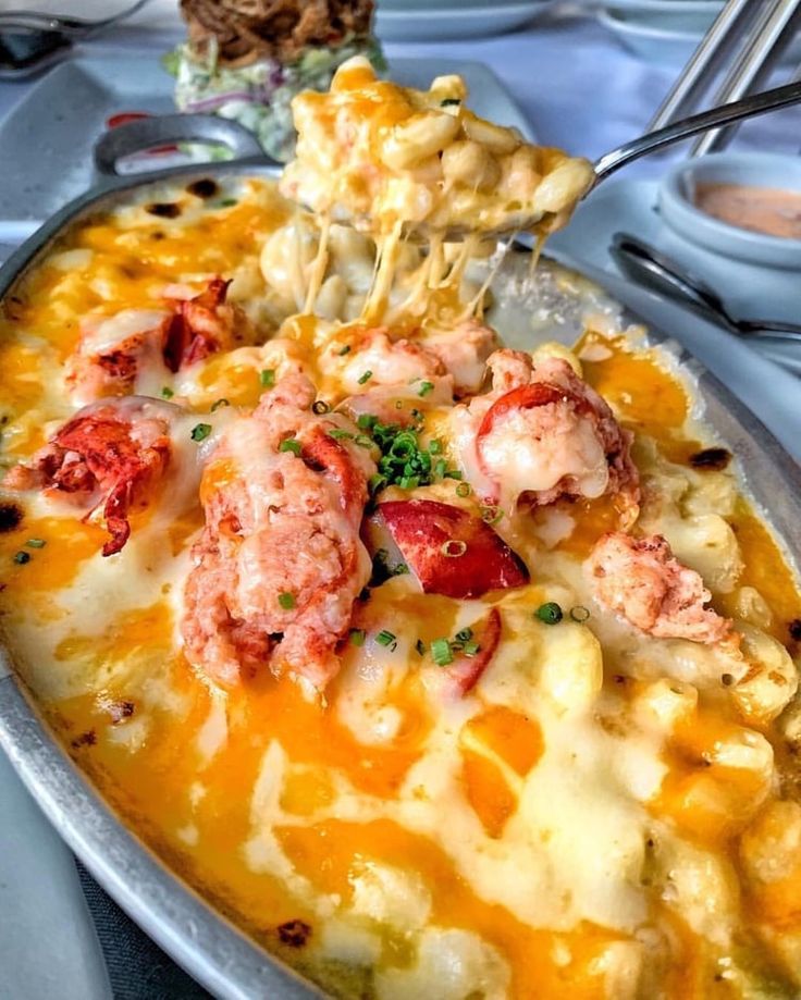 Lobster mac & cheese Ruths Chris Steak House LA Lobster mac and