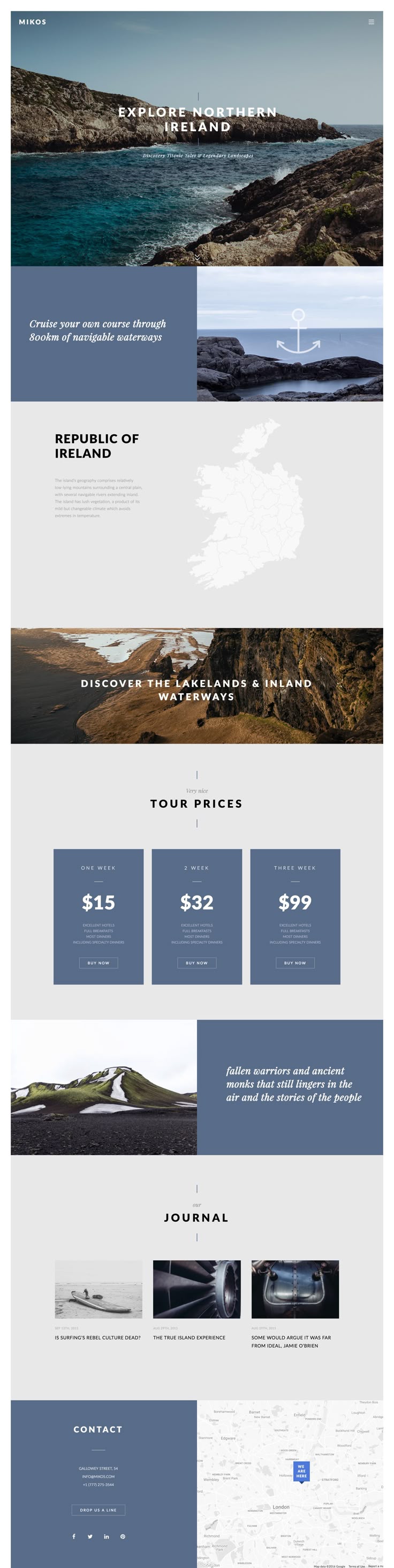 one page layout