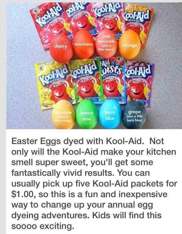 Color Easter Eggs With KoolAid..No Vinegar! Coloring