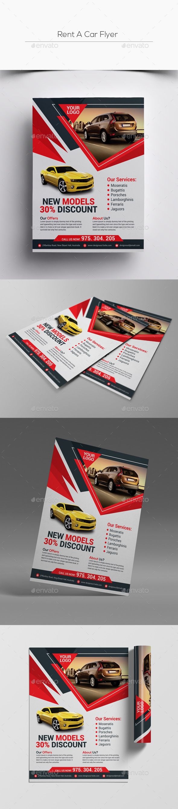 car flyer design