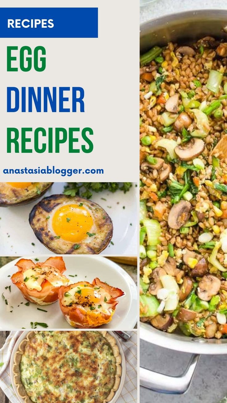 18 Best Egg Recipes for Dinner | Recipe in 2024 | Egg recipes for